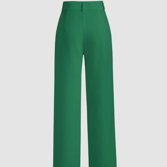 CIDER | Green Solid Stitch Straight Leg Trouser | Small - Picture 2 of 2
